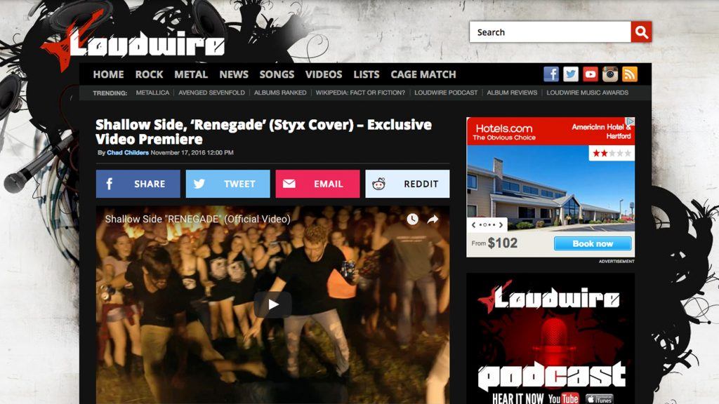SHALLOW SIDE RENEGADE LOUDWIRE